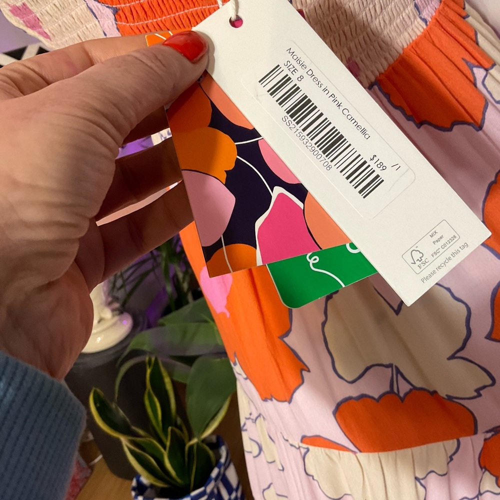 Mister Zimi Marie Dress in Pink Camelia Print - Picture 3 of 5